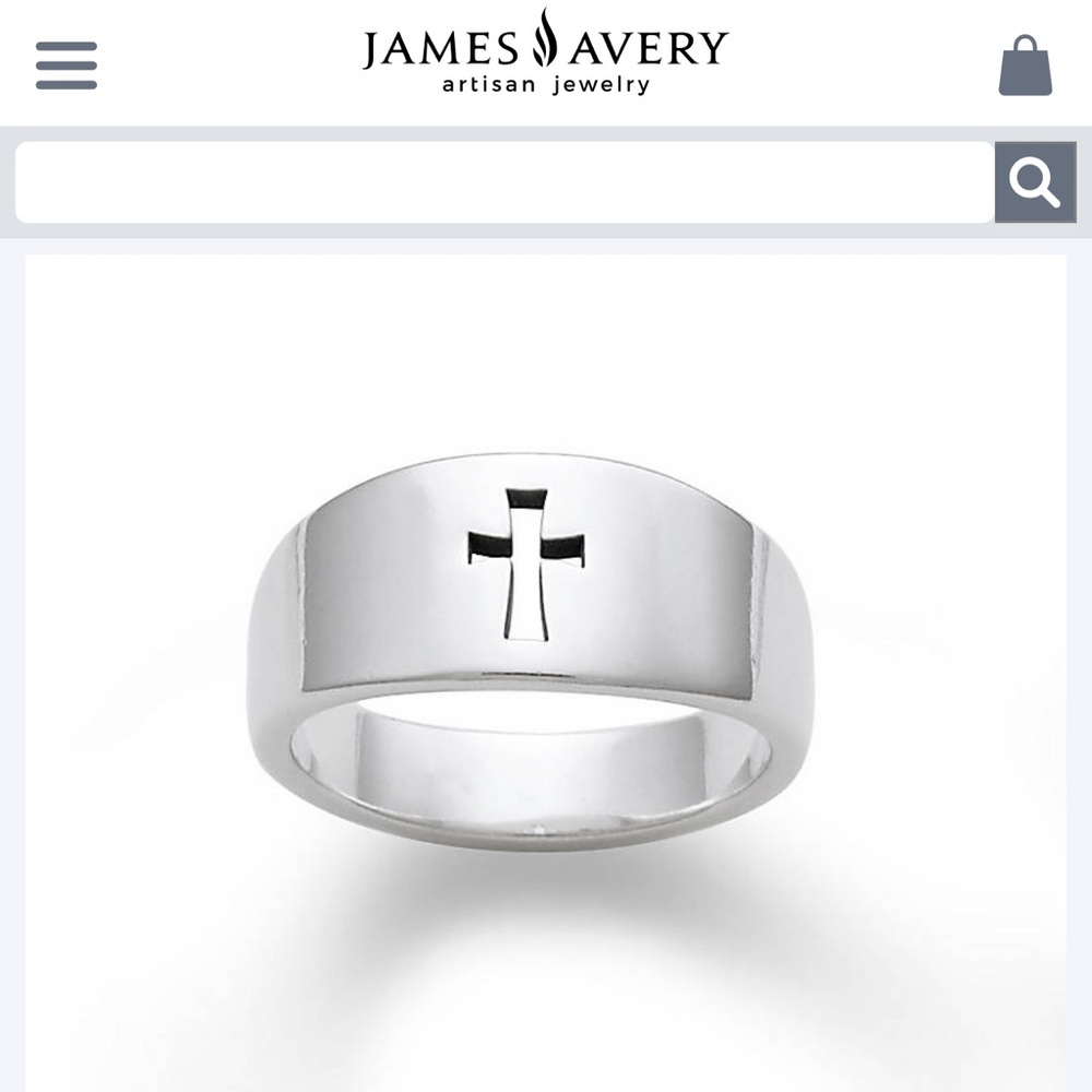 James Avery Narrow Crosslet ring